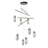Hubbardton Forge 2025 Ink Clear Glass (ZM) Standard Exos 10-Light Mobile Pendant