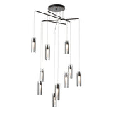 Hubbardton Forge 2025 Ink Clear Glass (ZM) Standard Exos 10-Light Mobile Pendant