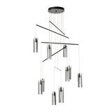 Hubbardton Forge 2025 Ink Clear Glass (ZM) Standard Exos 10-Light Mobile Pendant