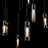Hubbardton Forge 2025 Ink Clear Glass (ZM) Standard Exos 10-Light Mobile Pendant