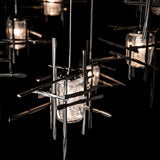 Hubbardton Forge 2025 Oil Rubbed Bronze Seeded Clear Glass (II) Standard Tura 10-Light Seeded Glass Mobile Pendant