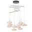 Hubbardton Forge 2025 Vintage Platinum Shell Glass (GS) Standard Clouds 10-Light Mobile Pendant