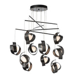 Hubbardton Forge 2025 Ink Opal Glass (GG) Standard Riza 10-Light Mobile Pendant