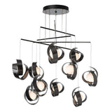 Hubbardton Forge 2025 Ink Opal Glass (GG) Standard Riza 10-Light Mobile Pendant