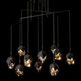Hubbardton Forge 2025 Black Black Crystal (BP) Standard Chrysalis 10-Light Small Crystal Mobile Pendant
