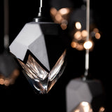 Hubbardton Forge 2025 Black Black Crystal (BP) Standard Chrysalis 10-Light Small Crystal Mobile Pendant