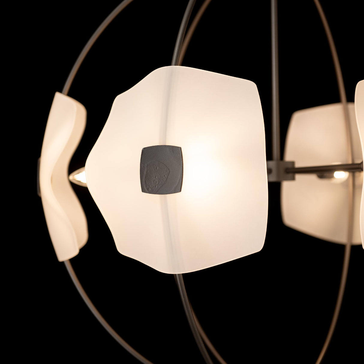 Hubbardton Forge 2025 Dark Smoke Frosted Glass (FD) Multi Astra Orb Small Pendant
