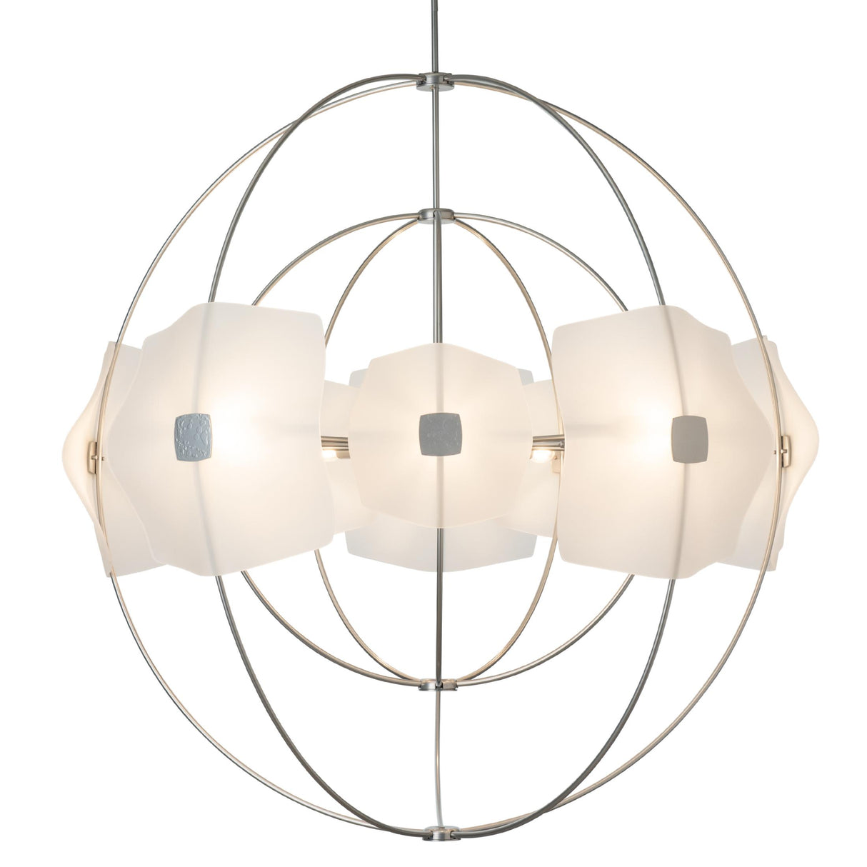 Hubbardton Forge 2025 Sterling Frosted Glass (FD) Multi Astra Orb Large Pendant