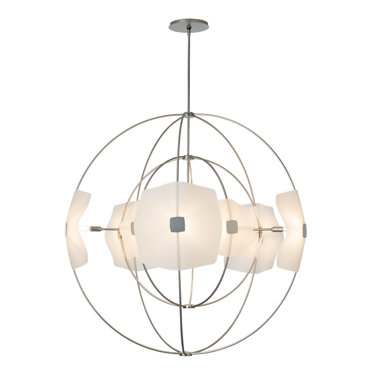Hubbardton Forge 2025 Sterling Frosted Glass (FD) Multi Astra Orb Large Pendant