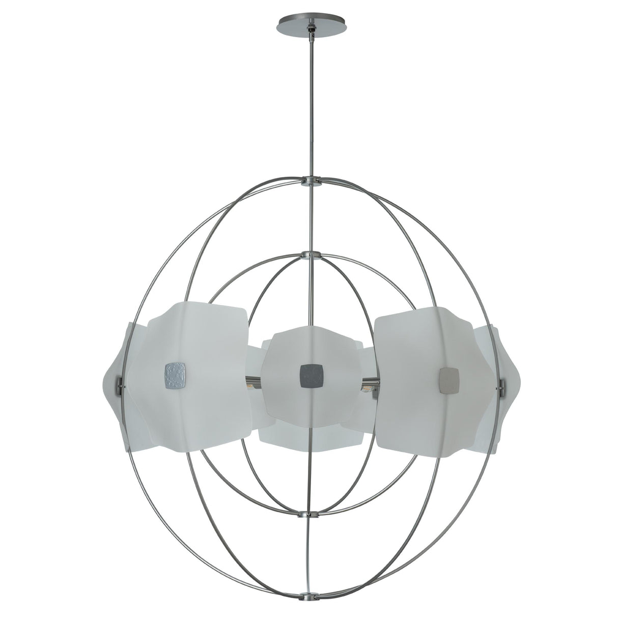Hubbardton Forge 2025 Sterling Frosted Glass (FD) Multi Astra Orb Large Pendant
