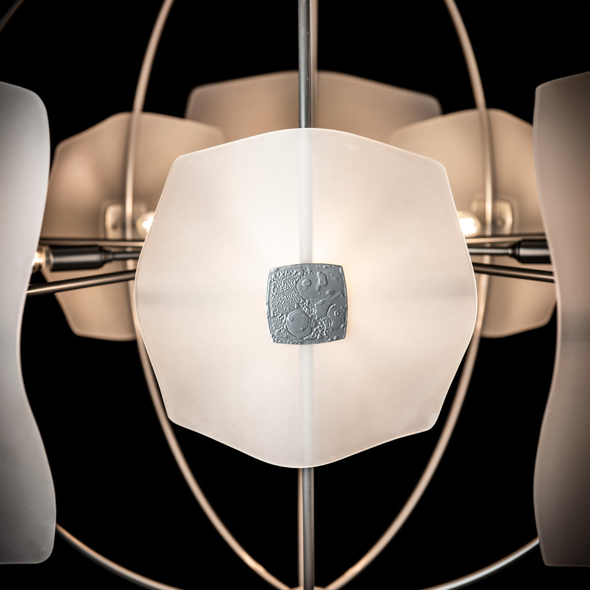 Hubbardton Forge 2025 Sterling Frosted Glass (FD) Multi Astra Orb Large Pendant
