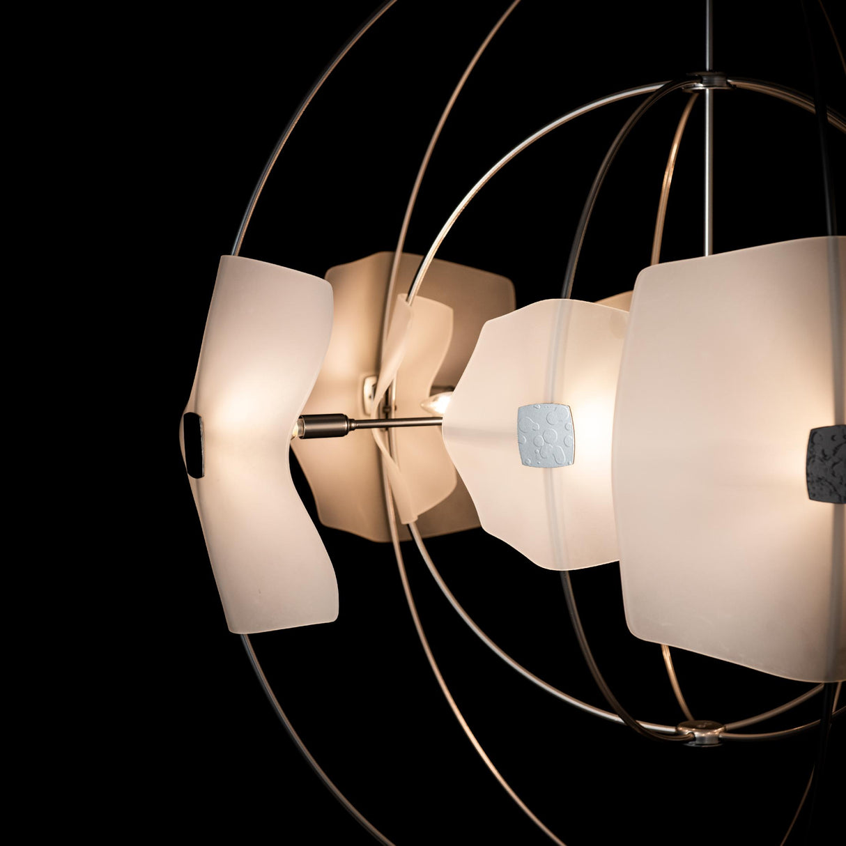Hubbardton Forge 2025 Sterling Frosted Glass (FD) Multi Astra Orb Large Pendant