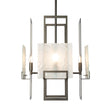 Hubbardton Forge 2025 Oil Rubbed Bronze Frosted Glass (FD) Multi Geo 4-Light Pendant