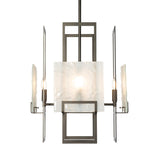 Hubbardton Forge 2025 Oil Rubbed Bronze Frosted Glass (FD) Multi Geo 4-Light Pendant