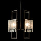 Hubbardton Forge 2025 Oil Rubbed Bronze Frosted Glass (FD) Multi Geo 4-Light Pendant