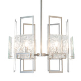 Hubbardton Forge 2025 Sterling Clear Glass (ZM) Multi Geo 6-Light Pendant
