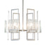 Hubbardton Forge 2025 Sterling Clear Glass (ZM) Multi Geo 6-Light Pendant