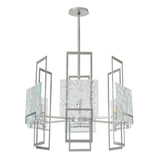 Hubbardton Forge 2025 Sterling Clear Glass (ZM) Multi Geo 6-Light Pendant