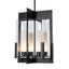 Hubbardton Forge 2025 Black Clear Glass (ZM) Multi Summit Lantern