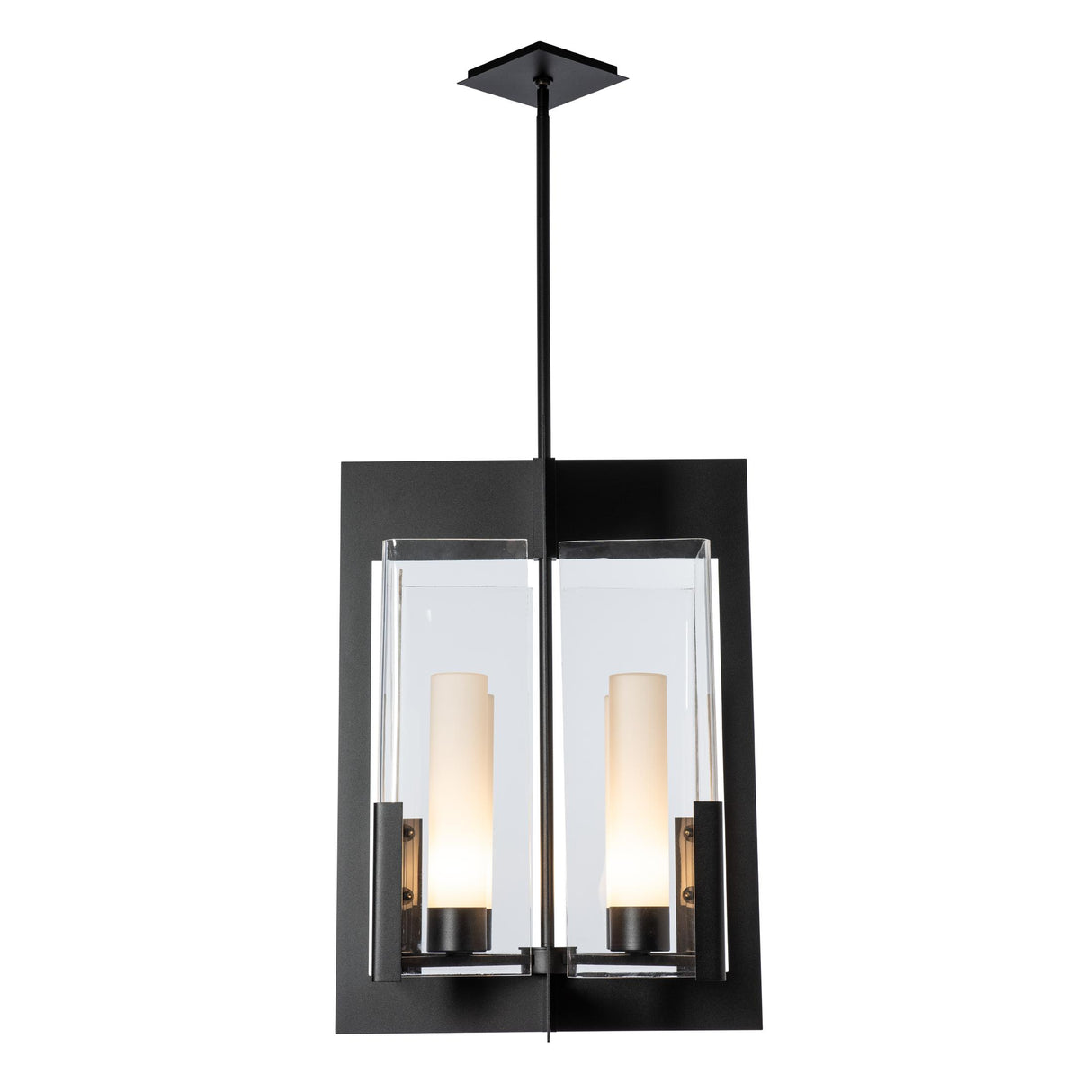 Hubbardton Forge 2025 Black Clear Glass (ZM) Multi Summit Lantern