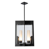 Hubbardton Forge 2025 Black Clear Glass (ZM) Multi Summit Lantern