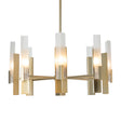 Hubbardton Forge 2025 Modern Brass Frosted Glass (FD) Multi Summit 8-Light Pendant