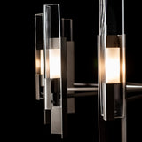 Hubbardton Forge 2025 Dark Smoke Clear Glass (ZM) Multi Summit 12-Light Pendant
