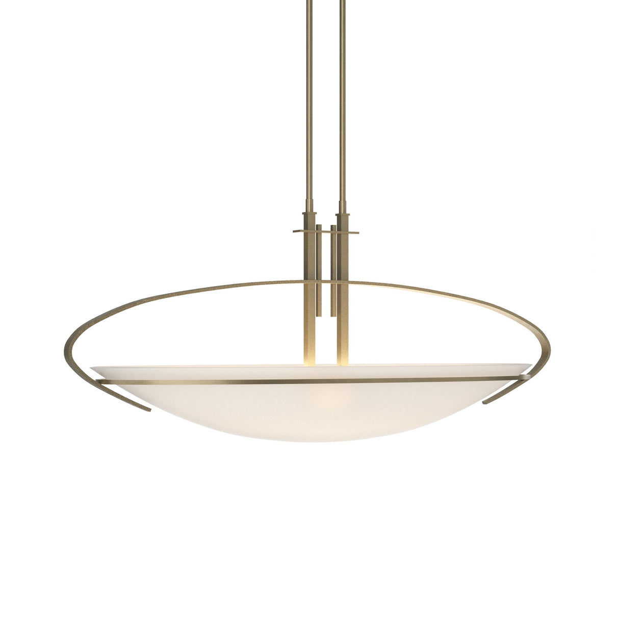 Hubbardton Forge 2004 Soft Gold Opal Glass (GG) Multi Mackintosh Pendant