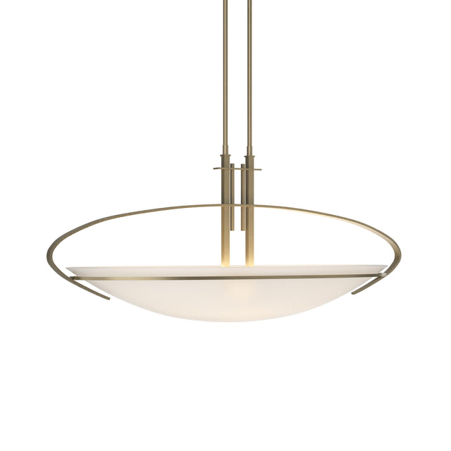 Hubbardton Forge 2004 Soft Gold Opal Glass (GG) Multi Mackintosh Pendant
