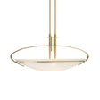Hubbardton Forge 2004 Modern Brass Opal Glass (GG) Multi Mackintosh Pendant