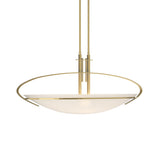 Hubbardton Forge 2004 Modern Brass Opal Glass (GG) Multi Mackintosh Pendant