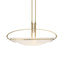 Hubbardton Forge 2004 Modern Brass Opal Glass (GG) Multi Mackintosh Pendant