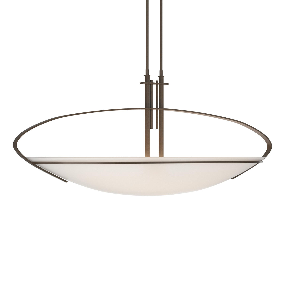 Hubbardton Forge 2004 Bronze Opal Glass (GG) Multi Mackintosh Large Pendant