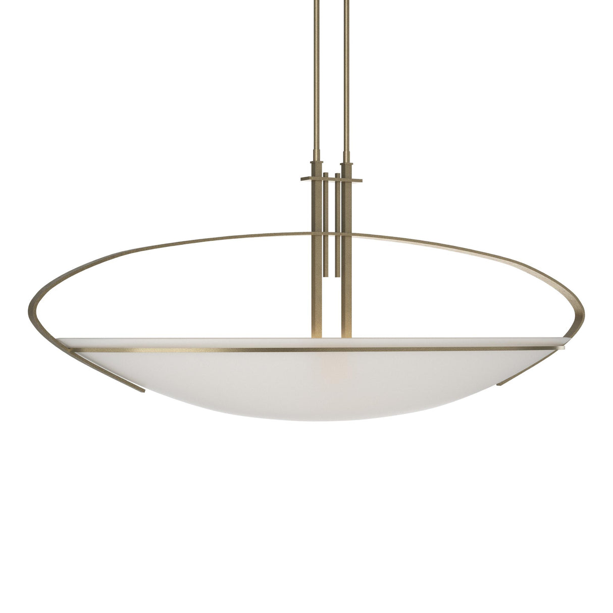 Hubbardton Forge 2004 Soft Gold Opal Glass (GG) Multi Mackintosh Large Pendant