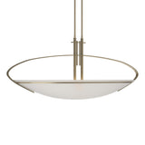 Hubbardton Forge 2004 Soft Gold Opal Glass (GG) Multi Mackintosh Large Pendant