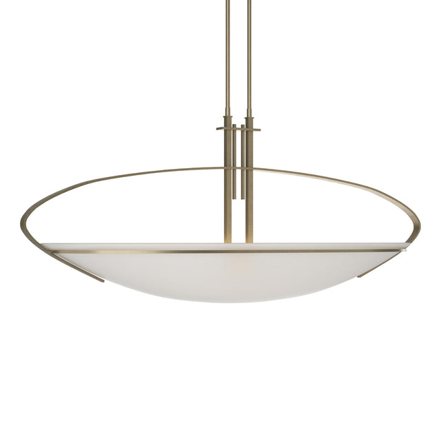 Hubbardton Forge 2004 Soft Gold Opal Glass (GG) Multi Mackintosh Large Pendant