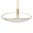 Hubbardton Forge 2004 Modern Brass Opal Glass (GG) Multi Mackintosh Large Pendant