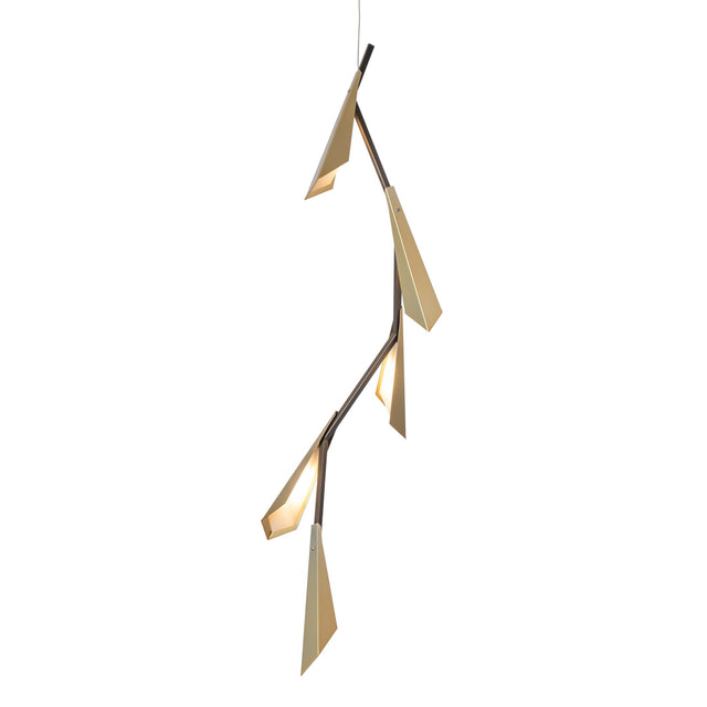 Hubbardton Forge 2014 Dark Smoke Modern Brass Quill LED Pendant