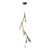 Hubbardton Forge 2014 Dark Smoke Modern Brass Quill LED Pendant