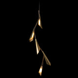 Hubbardton Forge 2014 Dark Smoke Modern Brass Quill LED Pendant