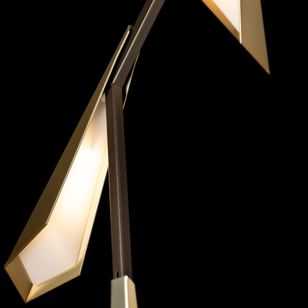 Hubbardton Forge 2014 Dark Smoke Modern Brass Quill LED Pendant