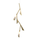 Hubbardton Forge 2014 Modern Brass Modern Brass Quill LED Pendant