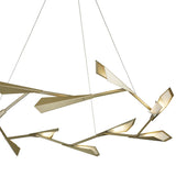 Hubbardton Forge 2017 Soft Gold Soft Gold Quill Large LED Pendant