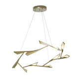 Hubbardton Forge 2017 Soft Gold Soft Gold Quill Large LED Pendant