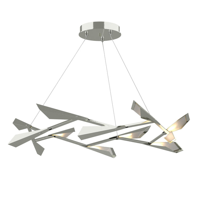 Hubbardton Forge 2017 Sterling Sterling Quill Large LED Pendant