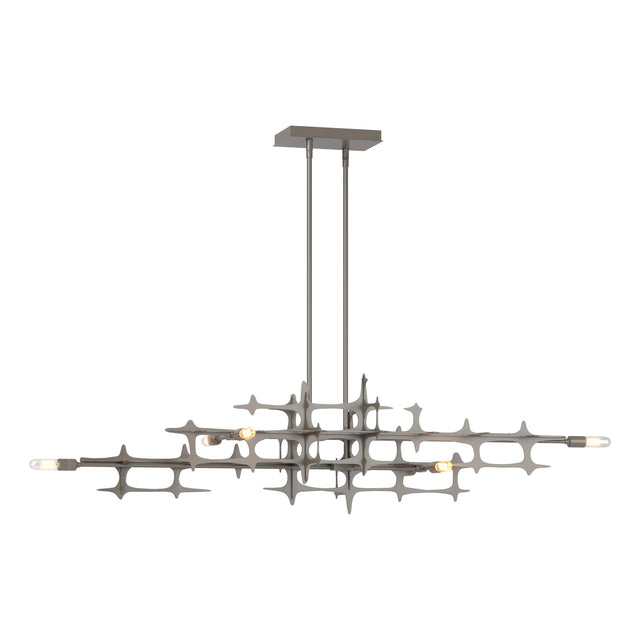 Hubbardton Forge 2019 Dark Smoke Multi Grid Pendant