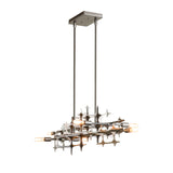 Hubbardton Forge 2019 Dark Smoke Multi Grid Pendant