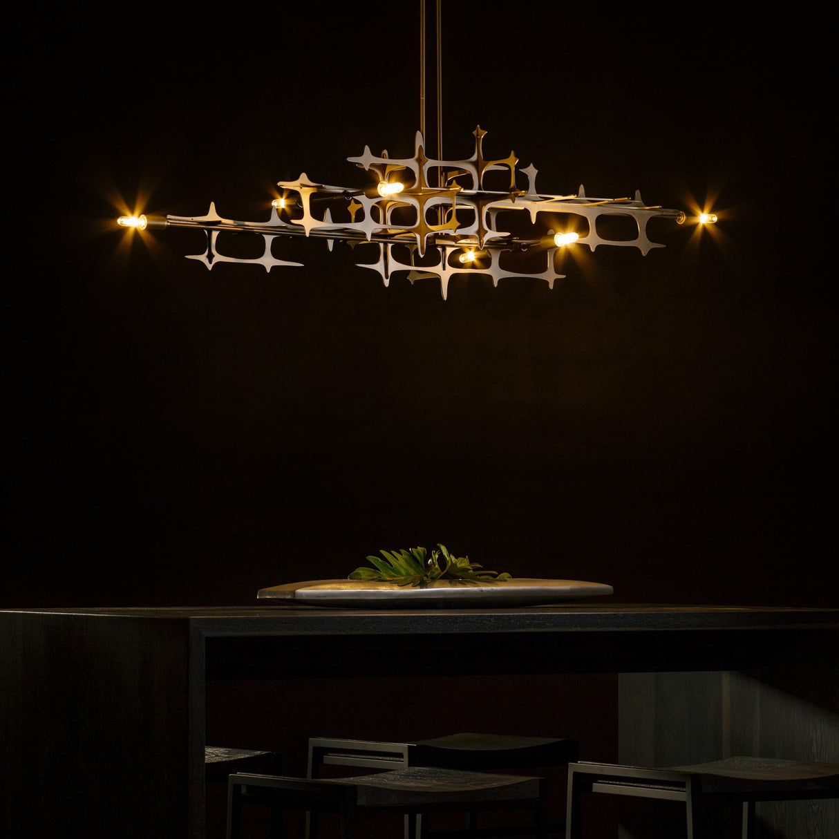 Hubbardton Forge 2019 Dark Smoke Multi Grid Pendant
