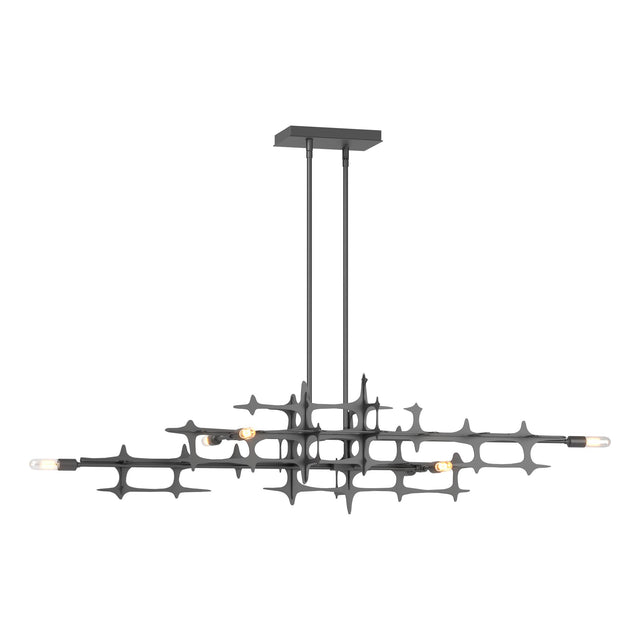 Hubbardton Forge 2019 Black Multi Grid Pendant
