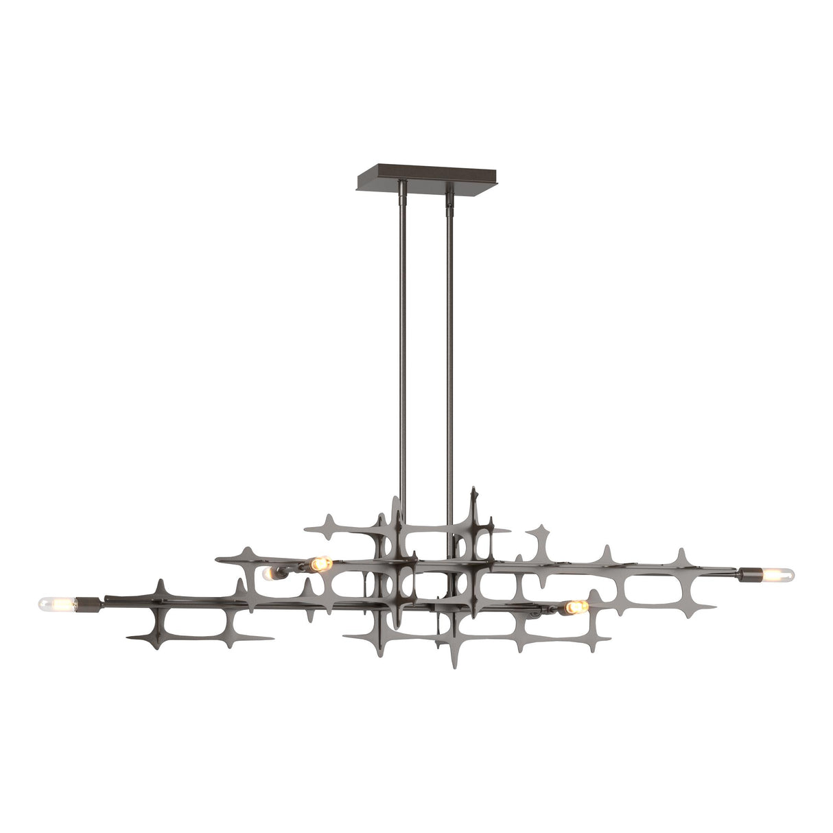 Hubbardton Forge 2019 Oil Rubbed Bronze Multi Grid Pendant